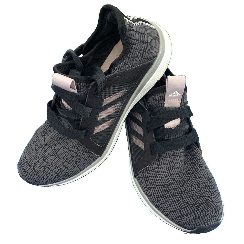 Adidas Edge Lux Running Shoes Sneakers Womens Size 8 Black Gray Comfort & Style
